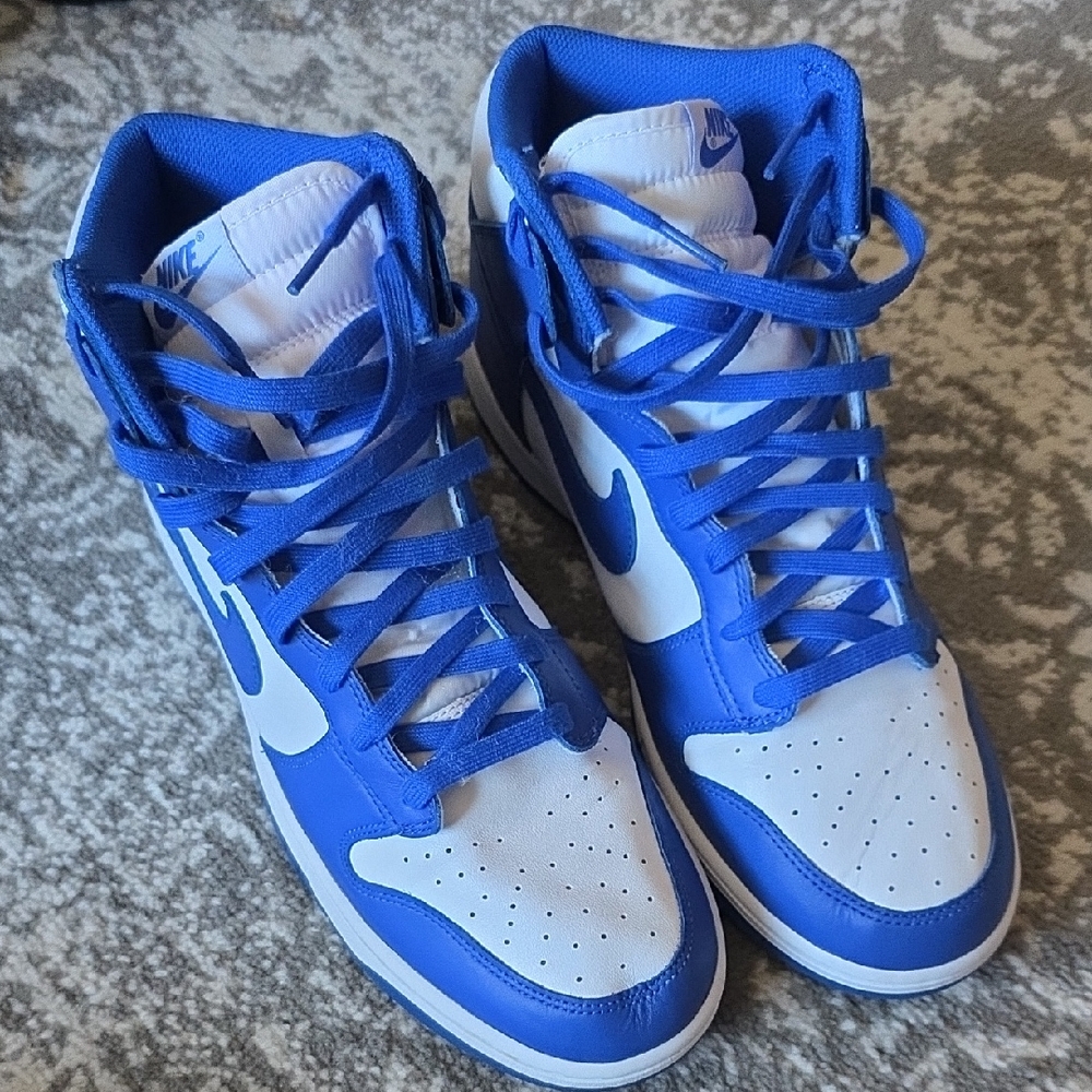 Nike Dunk High Royal Blue and White High-Tops
